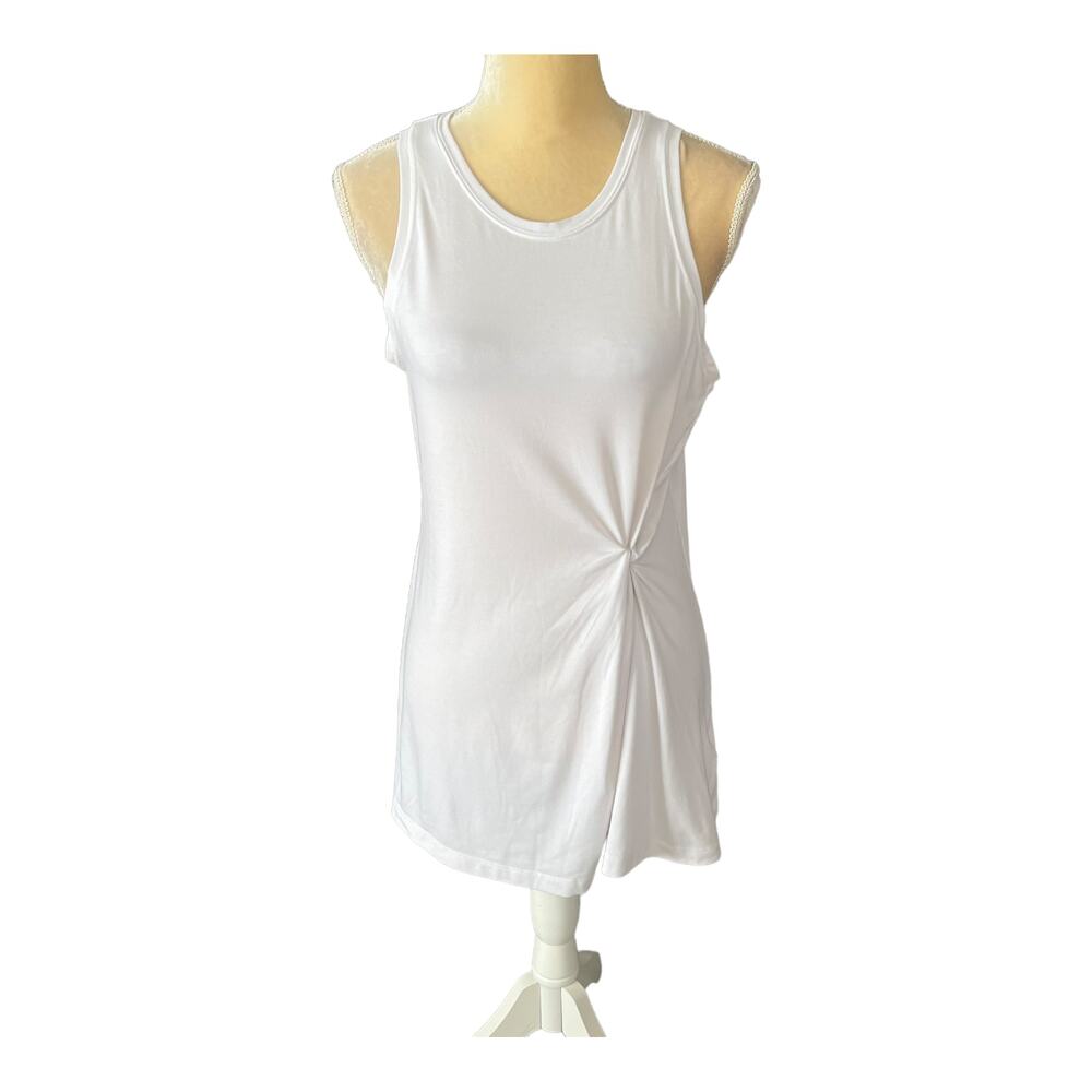 Athleta White Radiate Twist Tank Top Tunic White Size Medium